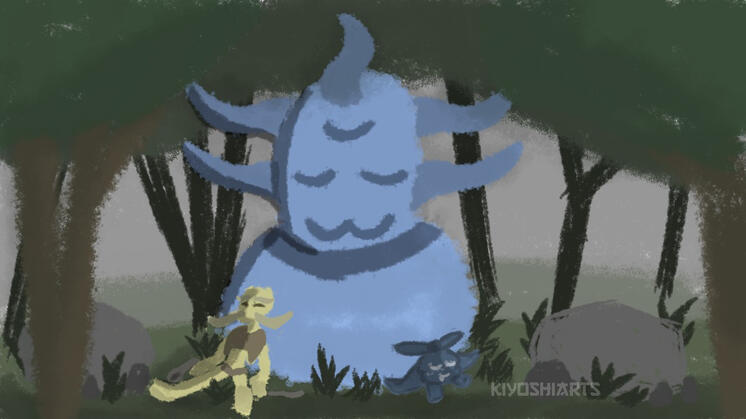 Fakemon sleeping